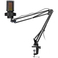 Micrófono para juegos FIFINE A8T con RBG y soporte de brazo ajustable, negro