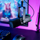 FIFINE AM8T RGB Streaming Mic Verstellbarer Auslegerarm, Schwarz