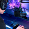 FIFINE AM8T RGB Streaming Mic Verstellbarer Auslegerarm, Schwarz