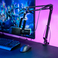 FIFINE AM8T RGB Streaming Mic Verstellbarer Auslegerarm, Schwarz