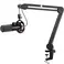 FIFINE T658 Dynamic RGB USB Microphone with Boom Arm Stand, Black