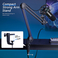 Mikrofon dynamiczny FIFINE T658 USB RGB ze stojakiem na wysięgniku, czarny