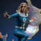 Fantastic Four Invisible Woman and Franklin Art Scale 1/10