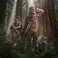 Iron Studios Star Wars Episode Vi - Chewbacca And Tokkat Statue Art Scale 1/10