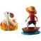 ONE PIECE WORLD FIGURE COLLEZIONABILI LOG STORIES-MONKEY.D.LUFFY & GOING MERRY-