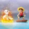 ONE PIECE WORLD FIGURE COLLEZIONABILI LOG STORIES-MONKEY.D.LUFFY & GOING MERRY-