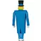 Batman: The Animated Series Jervis Tetch (Mad Hatter) 6in Build-A Figure McFarlane Toys