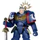 Warhammer 40,000 Total War 3rd Company Lieutenant (Ultramarines) 7in Action Figure McFarlane Toys