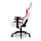 Krzesło do gier FragON - seria 5 X, biały/czerwony, karbon