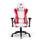 Krzesło do gier FragON - seria 5 X, biały/czerwony, karbon